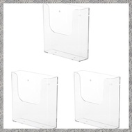 (DGHV) Wall Mounted File Organizer Transparent Wall Mounted File Holder Folder A5 File Holder for Ho