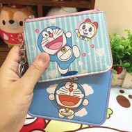 (Many Designs) Zipper Coin Purse Wallet / Cartoon Credit Card Name Card Pouch &amp; Ezlink ID Travel Card Holder with Keychain Key Ring (No Lanyard) #Doraemon