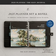 TRJ 2025 Planner BInder Set and Refill - 2025 Calendar, Monthly Planner, Weekly Planner, A5 A6 TLA