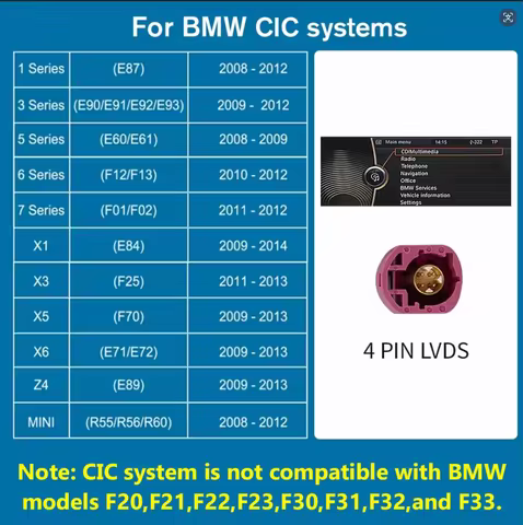 Wireless CarPlay Android For BMW CIC NBT System For BMW 1 2 3 4 5 6 7 Series X1 X3 X4 X5 X6 MINI F56