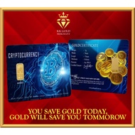 Public Gold Bullion Bar 1g (Au 999.9) 24K Bitcoin Cryptocurrency Very Limited Edition Only 10,000pcs