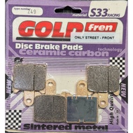 [Ready Stock] goldfren [Metal Sintering] Sports S33 FA417/4HH NISSIN Brake Pads to Pad ZX-6R/Z750