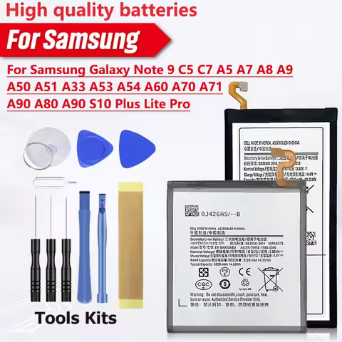 High Quality Battery For Samsung Galaxy Note 9 C5 C7 A5 A7 A8 A9 A50 A51 A33 A53 A54 A60 A70 A71 A90