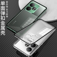 High-Grade For OPPO Realme GT NEO 6 NEO6 Case Phone Cover Aluminum Alloy Metal Frame Frosted Back Panel Casing