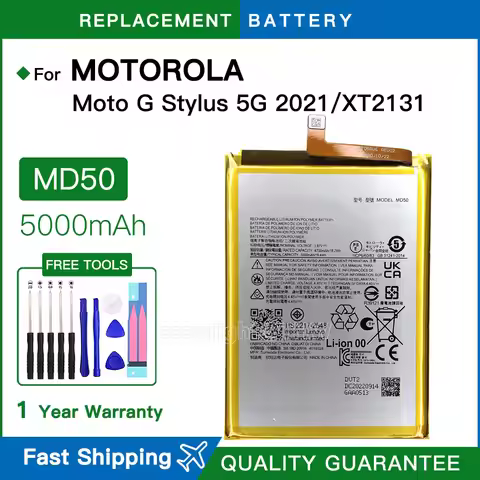 Brand new MD50 5000mAh Battery For Motorola G Stylus 2022 MOTO G Stylus 5G 2021 /XT2131 Phone Batter