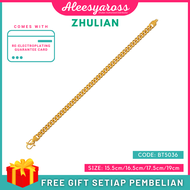 [BT5036] Rantai Tangan TAPAK GAJAH ZHULIAN Gold Plated Bracelet Jewellery Emas Saduran Barang Kemas