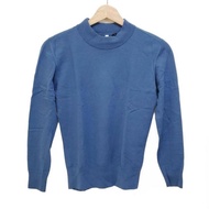 Leilian MMA Lian IERI Sweater mm gray Size 4 High neck blue Women Long sleeves Direct from Japan Sec