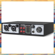 (ZWNA) 2 in 2 Out USB Audio Interface 32Bit/384KHZ Studio Parts Record Professional Sound Card 48V P