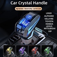 Car crystal gear knob new led rainbow multicolor diamond gear sticks Toyota Alphard Vellfire agh30 agh40 anh20 LEXUS