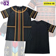 HOT&amp;Wholesale Baju Batik Jersey Unisex Traditional Etnik Sabah CORAK LENGAN