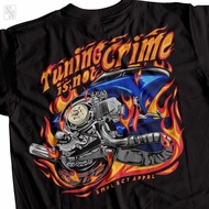 Scooter T-Shirt Tuning Is Not Crime 2 T-Shirt Scooter Racing T-Shirt Baju T Shirt Lelaki Baju Lelaki