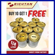 BUY[Y<e%10{Ej'GET{rC(1|WJ(FREE{x'COIN{k'BANK{o'/ ALKANSIYA IPON CHALLENGE PLAIN TIN CAN 1/4 LITER