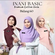 BAWAL INANI PLAIN BIDANG 60 PREMIUM COTTON VOILE