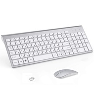 Hebrew English Layout Low Noise 101 Keys Wireless Keyboard Mouse combo 2.4G Slim MIce Compact Wirele