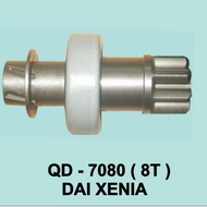 Bendix Starter Daihatsu Xenia 1.0 1000Cc 8T Sirion 8T Qd-7080 1903007 Code DT 018