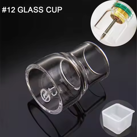 #12 Clear Glass Cup Welding Stubby Gas Lens Heat Resistant Cup For Tig WP9 WP17 WP18 WP20 WP26 Torch