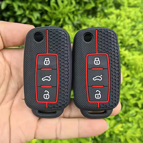 Silicone Car Key Cover For Volkswagen VW Golf Mk7 7 3 4 5 6 6r For Skoda Octavia A7 Polo 9n Mk4 Pass
