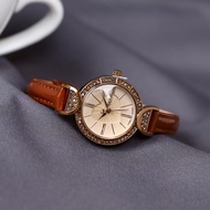 นาฬิกาข้อมือผู้หญิง Julius Quartz กลไกญี่ปุ่น ขนาดเล็ก สไตล์เกาหลี สายรัดหนัง นาฬิกาแฟชั่น นาฬิกาหัว