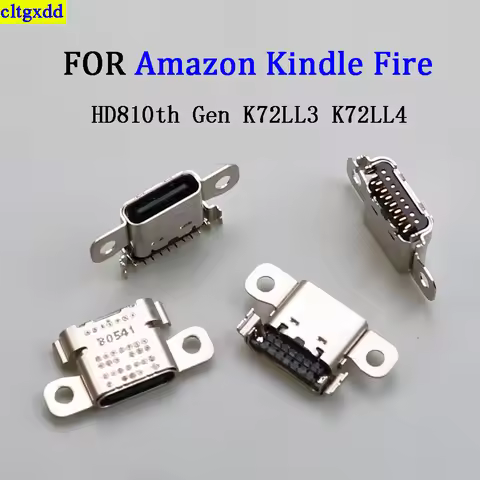 cltgxdd 10piece FOR Amazon Kindle Fire HD810th Gen K72LL3 K72LL4 USB charging port connector C-type 