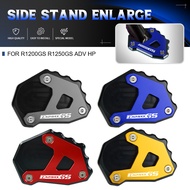 Side Stand Shoes Flat Foot CNC Modified Extension Kickstand Pad FOR BMW R1200GS R1250GS R 1200 1250 GS ADVENTURE ADV HP 2021 2020 2019 2018 2017 2016
