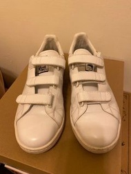 adidas X RAF simons 聯名 皮質小白鞋