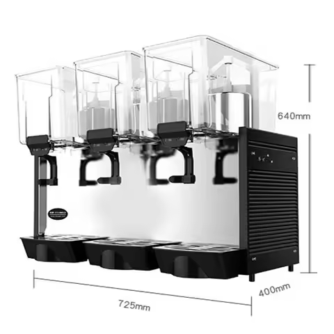 Cold Drink Dispenser 15L*3 Tanks Mix Type Juice Dispenser Commercial Automatic Beverage Machine Cold