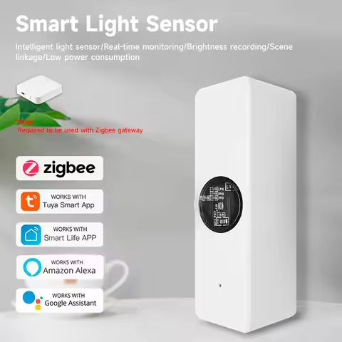 Tuya Light Sensor Zigbee Light Sensor ZigBee Beam Sensor Smart Home Automation App Control Tuya Ligh