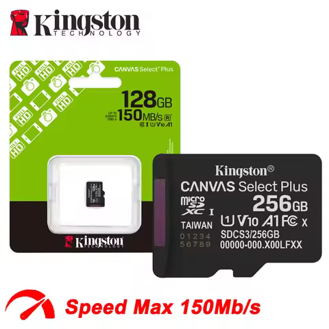 Original Kingston Micro SD Card 128Gb 256Gb 512Gb MicroSD Card 64G 1T U3 V30 A2 Adapter Max 150Mb Fl