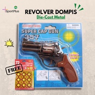 Doblis Dompis Mainan Super Cap Gun Jadul Full Metal Besi Bonus Peluru