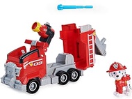 Paw Patrol &amp; Friends Marshall’s Deluxe Movie Transforming Fire Truck Toy Car with Collectible Action Figure, Kids Toys for Ages 3 and up