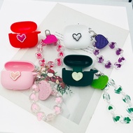 fashion love Earphone Cover For JBL Live Pro+/ Pro 2/Live Free 2 Case Silicone with keychian cover f