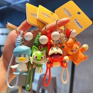 Genuine Pokémon Adventure Journey keychain: Fuecoco, Sprigatito, and Quaxly cartoon anime peripheral