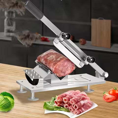 Portable Manual For Slice Bone Cutting Knife Frozen Meat Slicing Knife Stainless Steel Household Veg