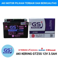 Aki Motor Honda Scoopy GTZ5S Accu Kering MF / Aki Kering Untuk Motor Beat, Vario 110 Led, Aki Supra 