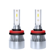 Roadsun 2ชิ้นหลอดไฟ LED H11ไฟหน้ารถ20000LM H9 H8สีขาว6000K ไฟตัดหมอกอัตโนมัติ12V CSP ปลั๊กแอนด์เพลย์