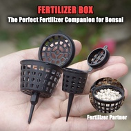 Fertilizer Box Jade Fertilizer Basket with Lid Bonsai Fertilizer Container Black UV-Resistant