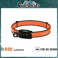 Acebeam H16 Black Neutral White LED 650 Lumens USB Rechargeable Headlamp