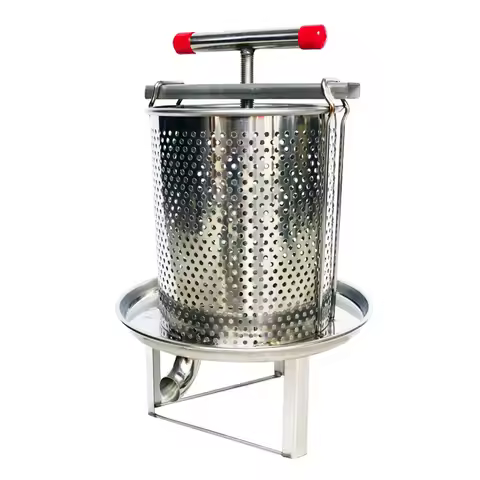 Manual Honey Press Machine Bee Honey Presser Extractor Beeswax Honey Pressing Beekeeping Tools Fruit