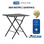 Bàn bistro | SANDVIKA | thép/nhựa PS | đen | R65xD65xC70cm