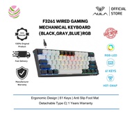 AULA F3261 Wired Gaming Mechanical keyboard (Black,Gray,Blue Switch, RGB, HotSwappable ,1Yrs)