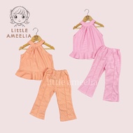 Little Ameelia | Flare Terno Pants OOTD Church Outfit Corduroy Plain for Kids Girls 2-6 Years Old