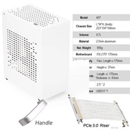 All Aluminum 2.0mm HTPC Mini ITX A4 Chassis Game Computer Support Graphics Card RTX2070 I5 Discrete 
