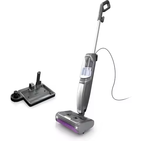 SD201 Steam Pickup 3-in-1 Steam Mop Picks Up Debris Deep Scrubs Steam Sanitizes All At Once Lightwei