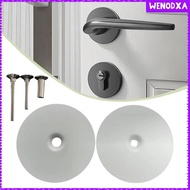 [Wenodxa] Door Hole Cover Plate Round Door Hole Filler for Dorm Residential Commercial White