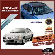 Proton Perdana V6_TINTED IVORY BLUE/BIRU Tinted/Tinted Kereta/Car Window Film/2PLY UV Film_Siap Poto