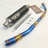 AHM Exhaust For Ex5 Srl110 Srl115fi Dream Wave110 Wave 125 Dash110 Dash125 Kriss110 Kriss125 Legend