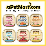 Bronco Pate Wet Dog Food 100g (6 Flavours)
