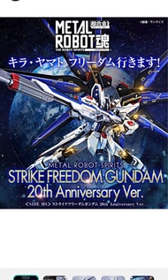(啡盒)全新 Metal Robot 魂 Strike Freedom Gundam Seed 20週年版