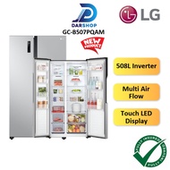 2023 NEW LG Side By Side Refrigerator Inverter Fridge 508L Peti Ais Peti Sejuk Side By Side 冰箱 GC-B507PQAM