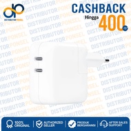 New Apple Accessories USB-C 35W Dual Port Power Adapter MW2K3 Official Warranty